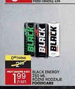 Napój energetyczny Black Energy promocja w Wafelek