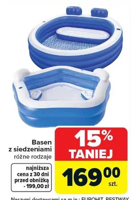Basen z siedzeniami promocja w Carrefour
