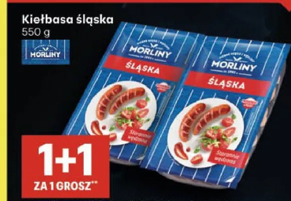 Kiełbasa śląska promocja w Delikatesy Centrum