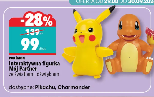 Interaktywna figurka Mój Partner Charmander Pokémon ze światłem i dźwiękiem promocja w Biedronka Home
