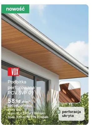 Podbitka perforowana PCV SVP 09 złoty dąb promocja w Castorama