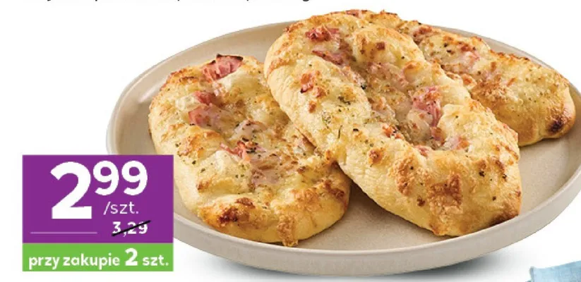 Pizza bianca z szynką promocja w Stokrotka