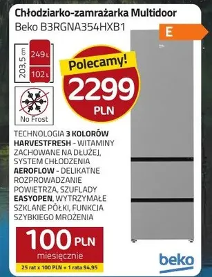 Chłodziarko-zamrażarka Multidoor B3RGNA354HXB1 promocja w kakto.pl