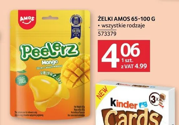 Żelki Amos Peelerz Mango promocja w Selgros