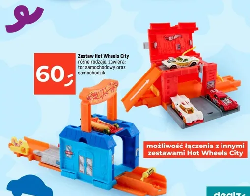 Zestaw Hot Wheels City tor samochodowy oraz samochodzik promocja w Dealz