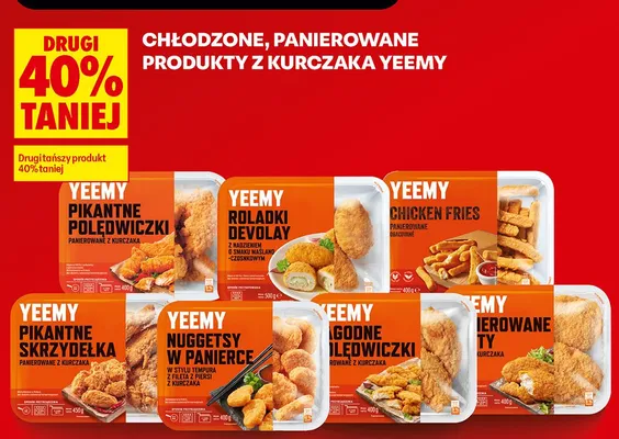 Panierowane kotlety z kurczaka Yeemy promocja w Biedronka
