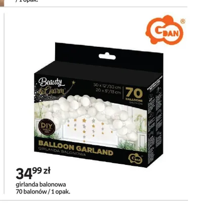 Girlanda balonowa 70 balonów GDAN promocja w Empik