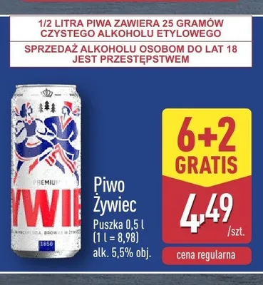 Piwo Żywiec promocja w Aldi