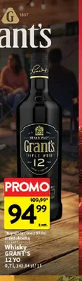 Whisky Grant's 12 YO promocja w Intermarche