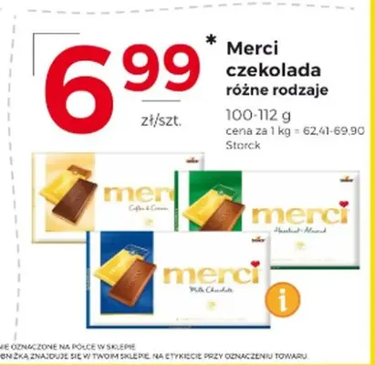 Czekolada Merci Hazelnut-Almond promocja w Frac