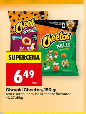 Chrupki Cheetos Balls cheese flavoured promocja w Biedronka