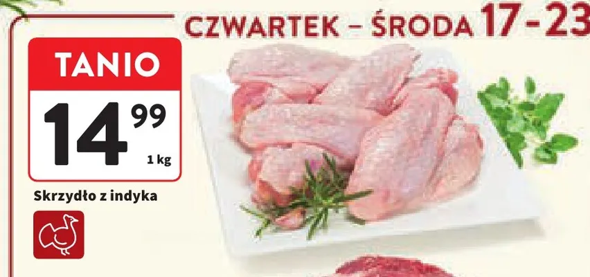 Skrzydło z indyka promocja w Intermarche
