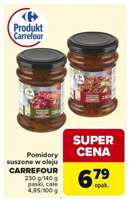 Pomidory suszone w oleju CARREFOUR promocja w Carrefour Market