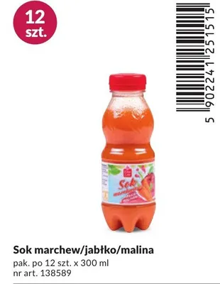 Sok marchew/jabłko/malina promocja w Makro
