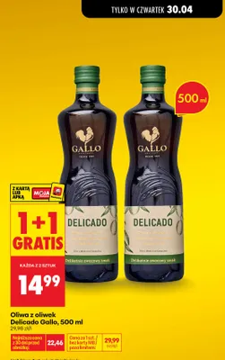Oliwa z oliwek Gallo Delicado promocja w Biedronka