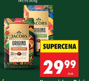 Kawa mielona Jacobs Origins Uganda & Kenya promocja w Biedronka