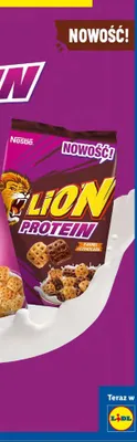 Płatki śniadaniowe Lion Protein Nestlé promocja w Lidl
