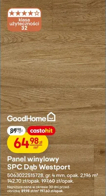 Panel winylowy SPC Dąb Westport promocja w Castorama