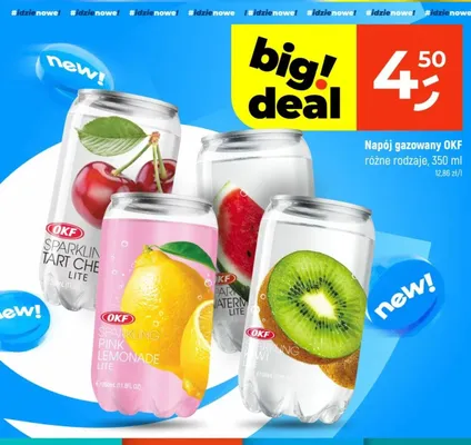 Napój gazowany OKF Sparkling Tart Cherry Lite promocja w Dealz