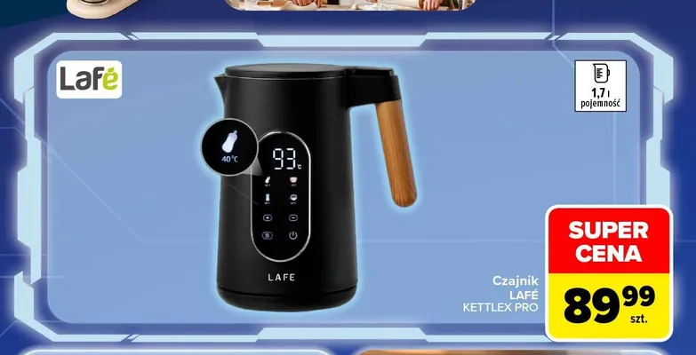 Czajnik elektryczny Lafé Kettlex Pro promocja w Carrefour