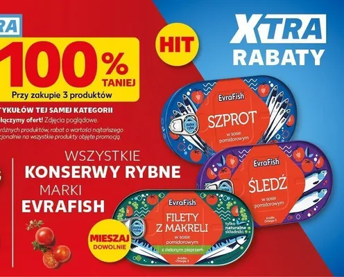 Filety z makreli w sosie pomidorowym z zielonym pieprzem EvraFish promocja w Kaufland
