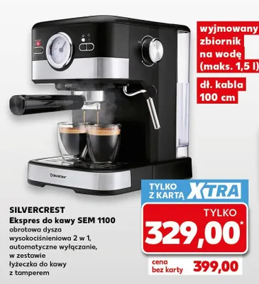 Ekspres do kawy Silvercrest SEM 1100 promocja w Kaufland