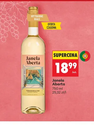 Wino czerwone Janela Aberta promocja w Biedronka