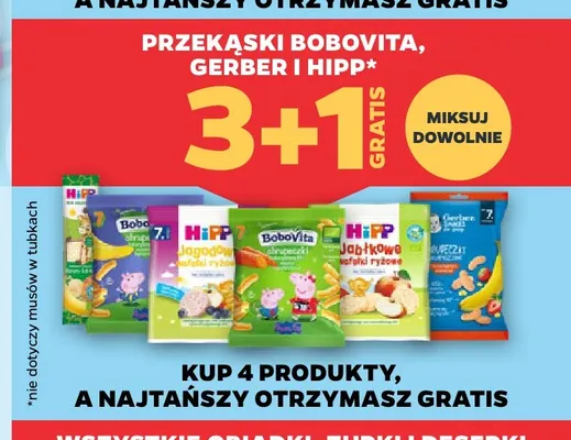 Wafelki ryżowe jagodowe HiPP promocja w Netto