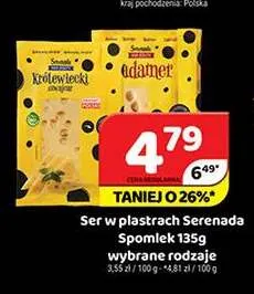 Ser w plastrach Edamer Serenada promocja w Delfin