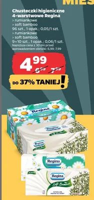 Chusteczki higieniczne 4-warstwowe soft bamboo promocja w Netto