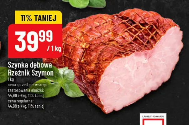 Szynka dębowa Rzeźnik Szymon promocja w POLOmarket