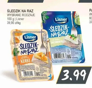 Śledzik na raz z kurkami Lisner promocja w Słoneczko