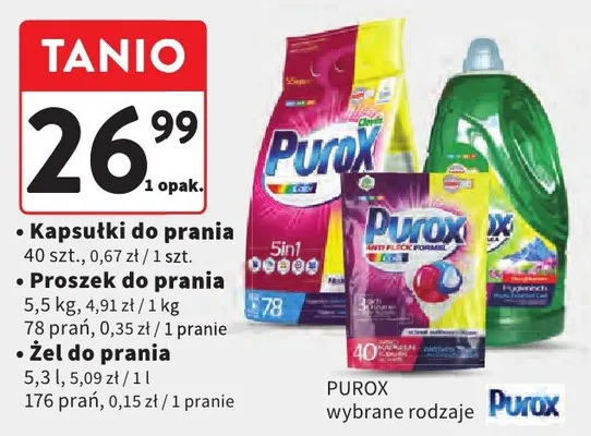 Proszek do prania promocja w Intermarche