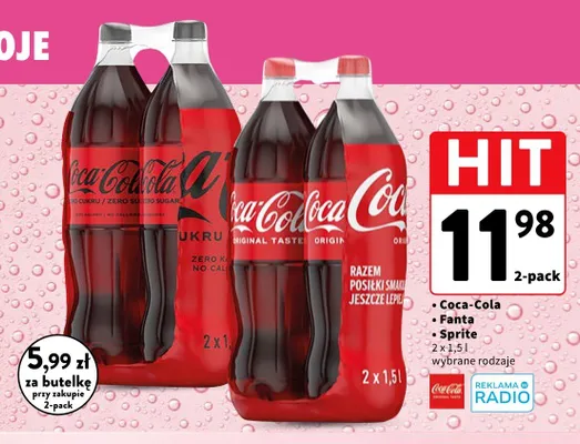 Napój gazowany Fanta 2-pak promocja w Intermarche