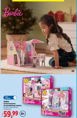 Zestaw kreatywny do samodzielnego złożenia kawiarnia Barbie promocja w Lidl