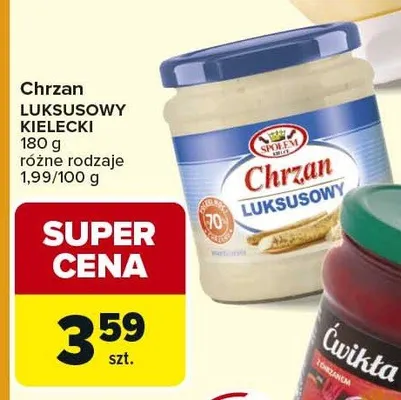 Chrzan luksusowy kielecki promocja w Carrefour Market
