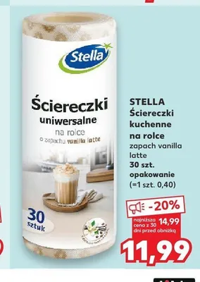 Ściereczki uniwersalne na rolce Stella zapach vanilla latte promocja w Kaufland