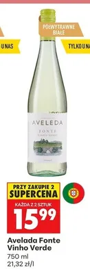 Wino Avelada Fonte Vinho Verde promocja w Biedronka