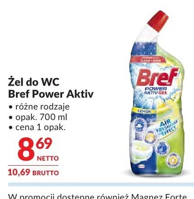 Żel do WC Bref Power Aktiv różne rodzaje promocja w Makro