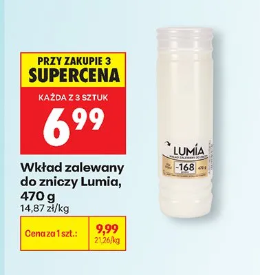 Wkład zalewany do zniczy Lumia promocja w Biedronka