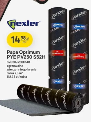 Papa Optimum Nexler PYE PV250 S52H zgrzewalna wierzchniego krycia promocja w Castorama