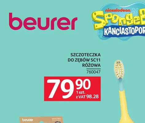 Szczoteczka do zębów Beurer SC11 różowa promocja w Selgros
