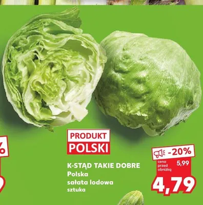 Sałata lodowa K-Stąd Takie Dobre polska promocja w Kaufland