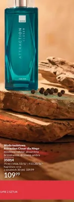 Woda toaletowa Avon Attraction Closer dla Niego promocja w AVON