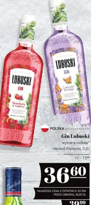 Gin wybrane rodzaje Lubuski promocja w POLOmarket