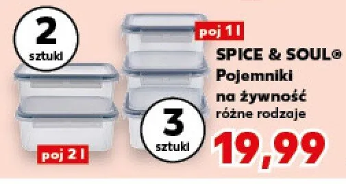 Pojemniki na żywność różne rodzaje promocja w Kaufland