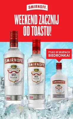 Wódka Smirnoff No. 21 37,5% promocja w Biedronka