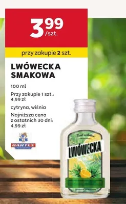 Wódka Lwówecka smakowa cytrina, wiśnia promocja w Stokrotka