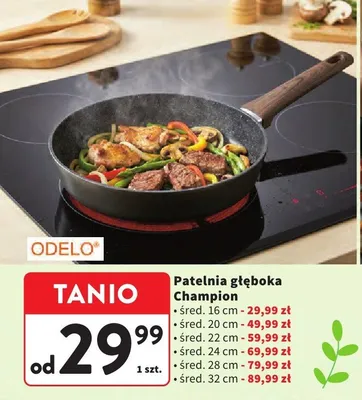Patelnia głęboka Champion promocja w Intermarche