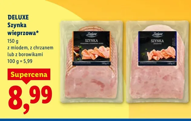 Szynka wieprzowa z borówkami promocja w Lidl